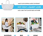 Bike back rack basket