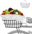 At your destination, you had to take the contents of the basket out and take them away, which was not very convenient. Now, it's easy to take this liner bag out of the bike basket along with all your contents inside and conveniently take them anywhere.